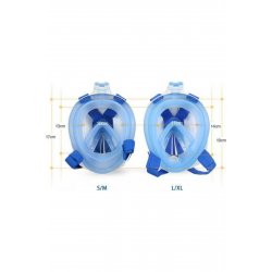 ΜπλεMar Μάσκα κατάδυσης Silicone Full Face Ninja Free Breath Μαύρο