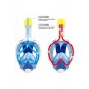 ΜπλεMar Μάσκα κατάδυσης Silicone Full Face Ninja Free Breath Μαύρο