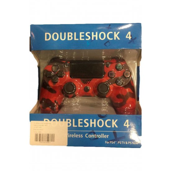 Doubleshock Wireless Gamepad για PS4 Red Camouflage