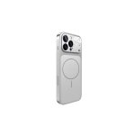 Θήκη MagSafe με GlassLook Back, Για iPhone 17 Pro Max, Premium Design, Ultra Slim, Ασημί