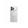 Θήκη MagSafe με GlassLook Back, Για iPhone 17 Pro Max, Premium Design, Ultra Slim, Ασημί