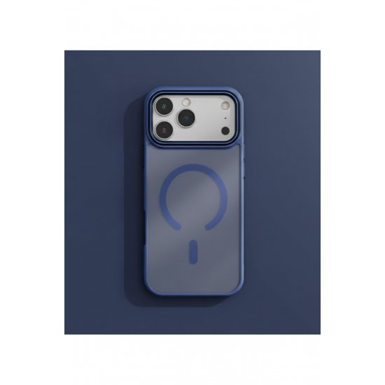 Θήκη MatteArmor, Magsafe Προφυλακτήρας, Για iPhone 17 Pro Max, Αντικραδασμική, Σκούρο Μπλε