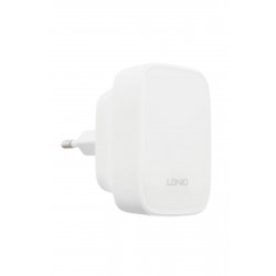 Ασύρματος φορτιστής με 2 θύρες εξόδου USB-A και θύρα εξόδου USB-C 32W Παροχή ισχύος Λευκό Q334