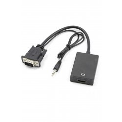 Μετατροπέας 3,5 mm / VGA αρσενικό σε HDMI θηλυκό 1 τεμ Q-HD09