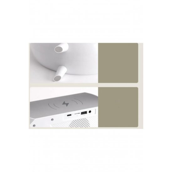Ηχείο Bluetooth BT-3401 Οθόνη LED ασύρματης φόρτισης ξυπνητήρι