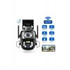 Διπλή κάμερα παρακολούθησης PTZ 8MP 4K Q S800 με εφαρμογή GRI