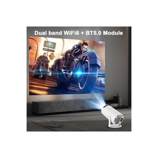 Φορητός βιντεοπροβολέας 4K Ultra HD, 2 Joysticks και παιχνίδια, WiFi, Bluetooth, Τηλεχειριστήριο