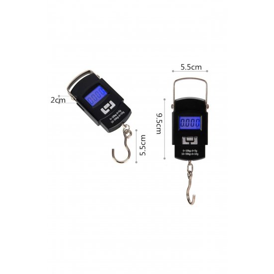 Ψηφιακή ζυγαριά, 50kg, φωτιζόμενη οθόνη LCD, 0,45kg