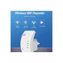 Ενισχυτής WiFi Andowl Q 9D με λειτουργία επαναλήπτη WiFi 2,4 Ghz 100 Mbps λευκό