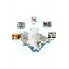 Ενισχυτής WiFi Andowl Q 9D με λειτουργία επαναλήπτη WiFi 2,4 Ghz 100 Mbps λευκό
