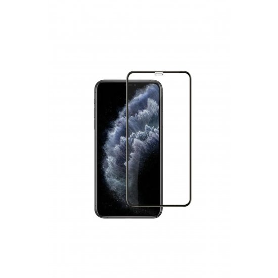 ® Μεμβράνη Tempered Glass συμβατή με Apple iPhone 11/XR Full Glue Black