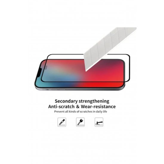 ® Μεμβράνη Tempered Glass συμβατή με Apple iPhone 11/XR Full Glue Black