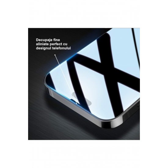 Flippy® Ceramica Screen Protector, HD Transparent, 9H, για Apple iPhone 15 Plus μαύρες άκρες