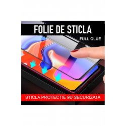 Μεμβράνη Tempered Glass συμβατή με Apple iPhone 15, Full Glue Black