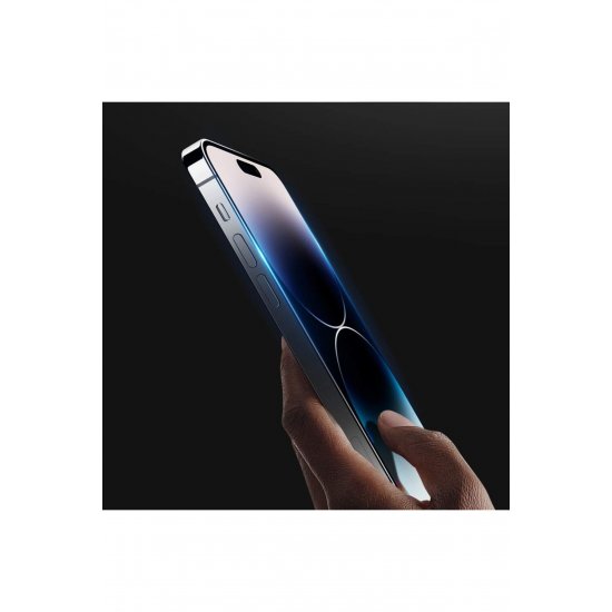 Μεμβράνη Tempered Glass συμβατή με Apple iPhone 15, Full Glue Black