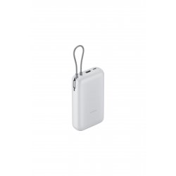 Power Bank 20000mAh (Ενσωματωμένο καλώδιο) Ανοιχτό γκρι