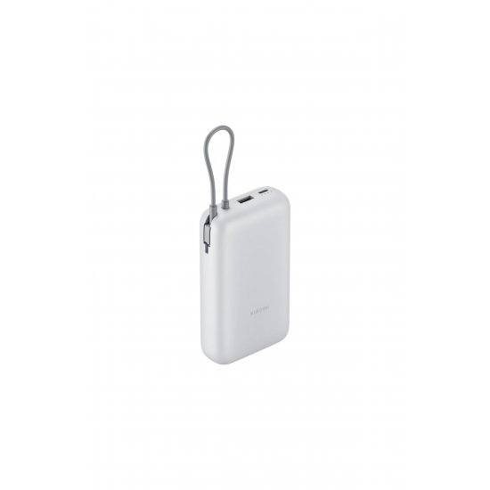 Power Bank 20000mAh (Ενσωματωμένο καλώδιο) Ανοιχτό γκρι