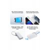 Power Bank 20000mAh (Ενσωματωμένο καλώδιο) Ανοιχτό γκρι