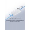 Power Bank 20000mAh (Ενσωματωμένο καλώδιο) Ανοιχτό γκρι