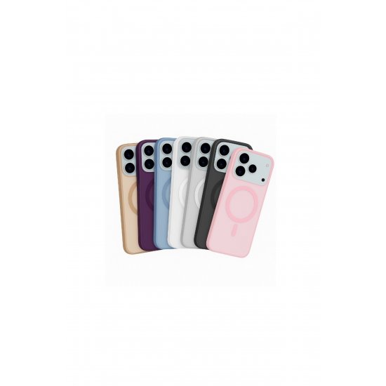 MagSafe Ultra Slim Θήκη για iPhone 17 Pro, λεπτό πλαστικό, συμβατότητα ασύρματης φόρτισης, ροζ