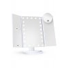 ® Καλλυντικός καθρέφτης με φωτισμό LED, 2X, 3X, 10X μεγέθυνση, Έλεγχος αφής, Λευκό