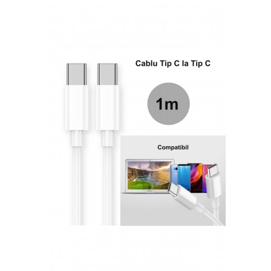 Καλώδιο φόρτισης, Type-C σε Type-C, Fast Charge, PD, Μήκος 1m