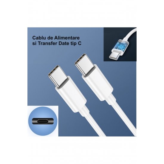 Καλώδιο φόρτισης, Type-C σε Type-C, Fast Charge, PD, Μήκος 1m
