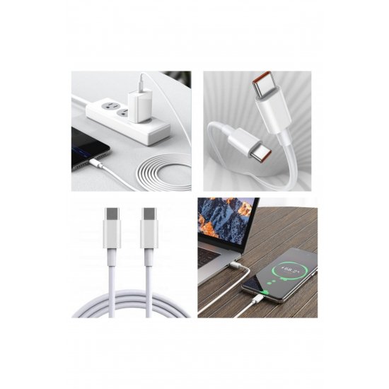 Καλώδιο φόρτισης, Type-C σε Type-C, Fast Charge, PD, Μήκος 1m