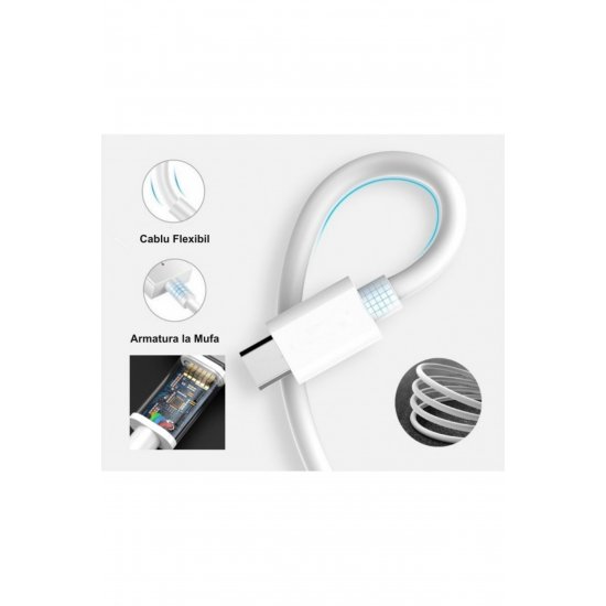 Καλώδιο φόρτισης, Type-C σε Type-C, Fast Charge, PD, Μήκος 1m
