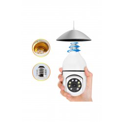 Κάμερα ασφαλείας WiFi 355° Οριζόντια 90° Κάθετη 1080p HD με μικρόφωνο και αμφίδρομο ήχο