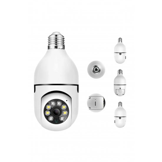 Κάμερα ασφαλείας WiFi 355° Οριζόντια 90° Κάθετη 1080p HD με μικρόφωνο και αμφίδρομο ήχο