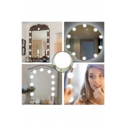 Κιτ 10 λαμπτήρων LED για μακιγιάζ/καθρέφτη νεσεσέρ, φωτισμός 3 επιπέδων