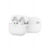 Αντικραδασμική θήκη για AirPods 4, Carabiner Hook, Silicone, White Αντικραδασμική θήκη για AirPods 4, Carabiner Hook, Silicone, White