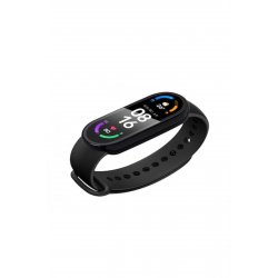 Βραχιόλι γυμναστικής QttvbTna Band 6, Bluetooth, Μαύρο