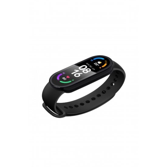 Βραχιόλι γυμναστικής QttvbTna Band 6, Bluetooth, Μαύρο