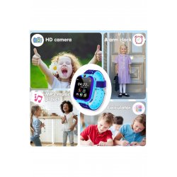 OEM - Smartwatch για παιδιά, IP67, οθόνη αφής, κλήση SOS, GPS, μπλε