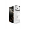 Γυάλινη θήκη πλάτης για iPhone 17 Pro Max, Αντικραδασμική προστασία, Έγχρωμες άκρες, Διαφανές