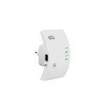Ενισχυτής ασύρματου σήματος FOXMAG24, WiFi Repeater, 300 Mbps, Κάλυψη 200 m², Λευκό