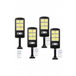 Σετ 4 x Ηλιακό Λάμπα με 6 Κυψέλες, COB LED και Τηλεχειριστήριο