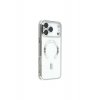Θήκη Armor Luxe με Magsafe για iPhone 17 Pro, Προστασία κάμερας, Σιλικόνη, Διαφανές, Ασημί