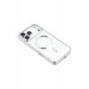 Θήκη Armor Luxe με Magsafe για iPhone 17 Pro, Προστασία κάμερας, Σιλικόνη, Διαφανές, Ασημί