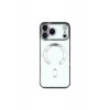 Θήκη Armor Luxe με Magsafe για iPhone 17 Pro, Προστασία κάμερας, Σιλικόνη, Διαφανές, Ασημί
