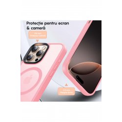 Θήκη Magsafe iPhone 16 Pro, Ασύρματη φόρτιση, Ανυψωμένες άκρες, Λεπτή, Προστατευτική, Ροζ Θήκη Magsafe iPhone 16 Pro, Ασύρματη φόρτιση, Ανυψωμένες άκρες, Λεπτή, Προστατευτική, Ροζ