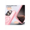 Husa Magsafe iPhone 16 Pro Max, Incarcare Wireless, Margini Ridicate, Slim, de Protectie, Ροζ