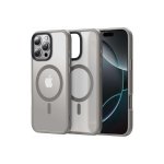Husa Magsafe iPhone 16 Pro Max, Incarcare Wireless, Margini Ridicate, Slim, de Protectie, Ανοιχτό γκρι
