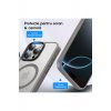 Husa Magsafe iPhone 16 Pro Max, Incarcare Wireless, Margini Ridicate, Slim, de Protectie, Ανοιχτό γκρι