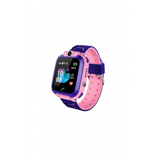 Blusmart Q12 Kids Smartwatch - Τηλέφωνο, Κάμερα, SOS, GPS (Ροζ)
