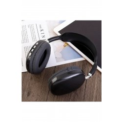 Ασύρματα ακουστικά P9, Bluetooth, Jack 3,5mm, Μαύρο