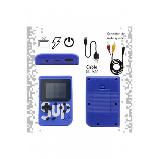 SUP M1086 φορητό Game Console, 400 Games, LCD, Μπλε