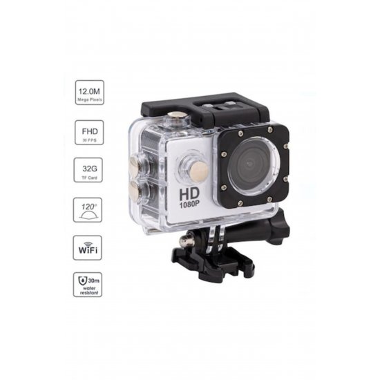 Κάμερα sport de actiune HD 1080P, WiFi, ecran 2